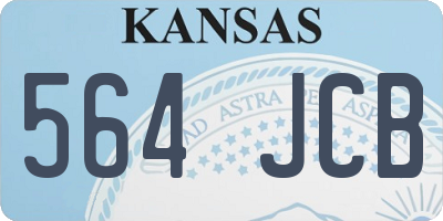 KS license plate 564JCB