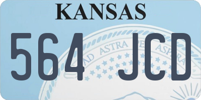KS license plate 564JCD