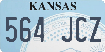 KS license plate 564JCZ