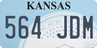 KS license plate 564JDM