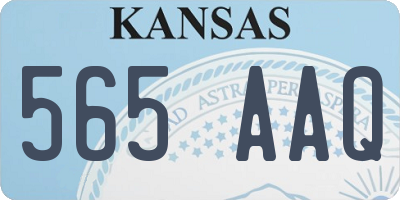 KS license plate 565AAQ