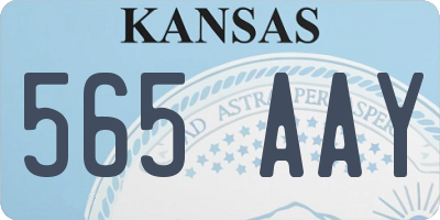 KS license plate 565AAY