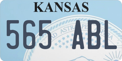 KS license plate 565ABL