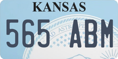 KS license plate 565ABM