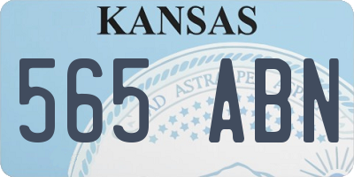 KS license plate 565ABN