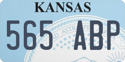 KS license plate 565ABP