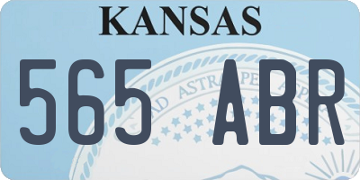 KS license plate 565ABR