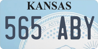 KS license plate 565ABY