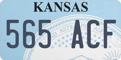 KS license plate 565ACF