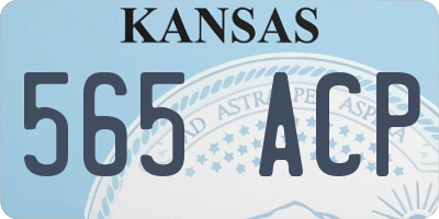 KS license plate 565ACP