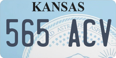 KS license plate 565ACV
