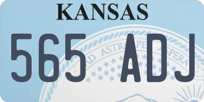 KS license plate 565ADJ