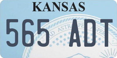KS license plate 565ADT