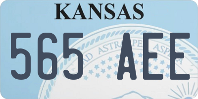 KS license plate 565AEE