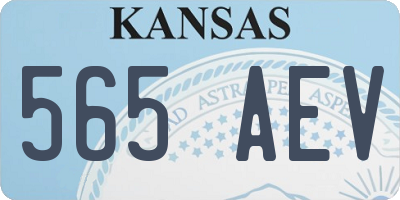KS license plate 565AEV