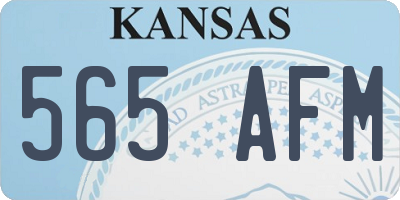 KS license plate 565AFM