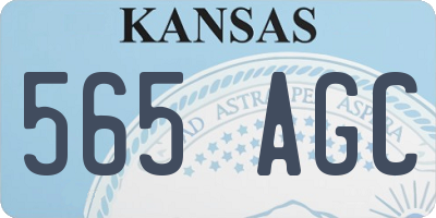 KS license plate 565AGC