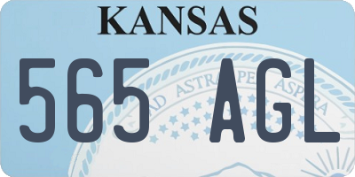 KS license plate 565AGL