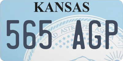KS license plate 565AGP