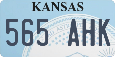 KS license plate 565AHK