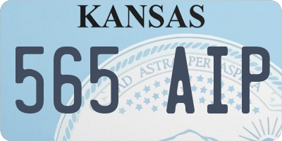 KS license plate 565AIP