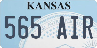 KS license plate 565AIR