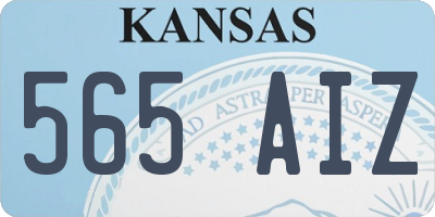 KS license plate 565AIZ