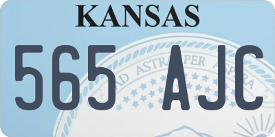 KS license plate 565AJC