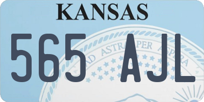 KS license plate 565AJL