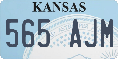 KS license plate 565AJM