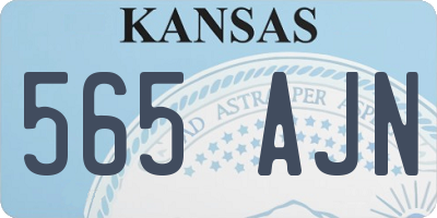 KS license plate 565AJN