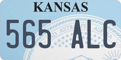 KS license plate 565ALC