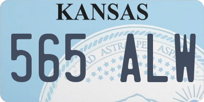 KS license plate 565ALW