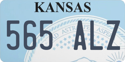 KS license plate 565ALZ