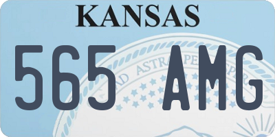 KS license plate 565AMG