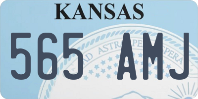 KS license plate 565AMJ