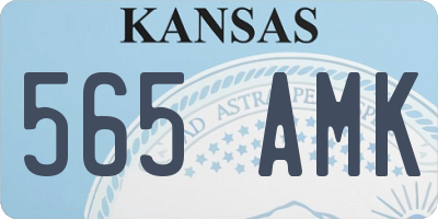 KS license plate 565AMK