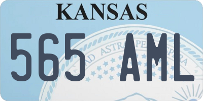KS license plate 565AML
