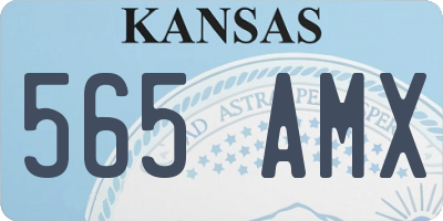 KS license plate 565AMX