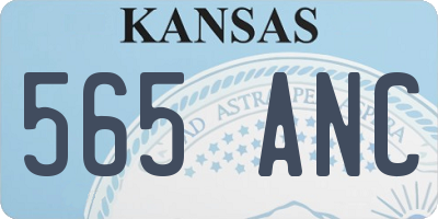 KS license plate 565ANC