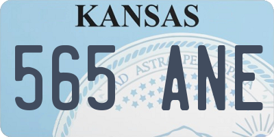 KS license plate 565ANE