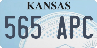 KS license plate 565APC