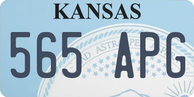 KS license plate 565APG