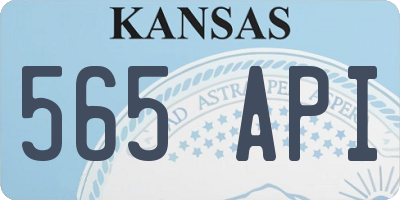 KS license plate 565API