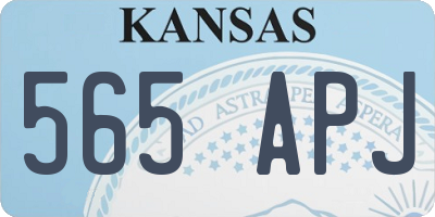 KS license plate 565APJ