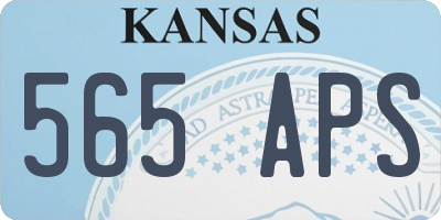 KS license plate 565APS