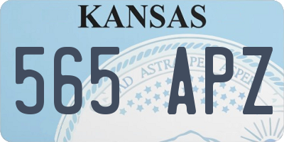 KS license plate 565APZ