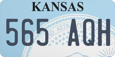 KS license plate 565AQH