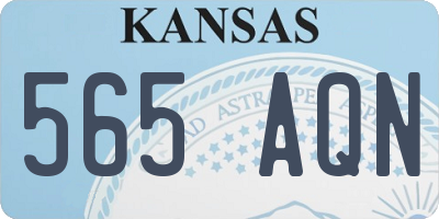 KS license plate 565AQN