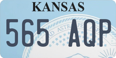 KS license plate 565AQP